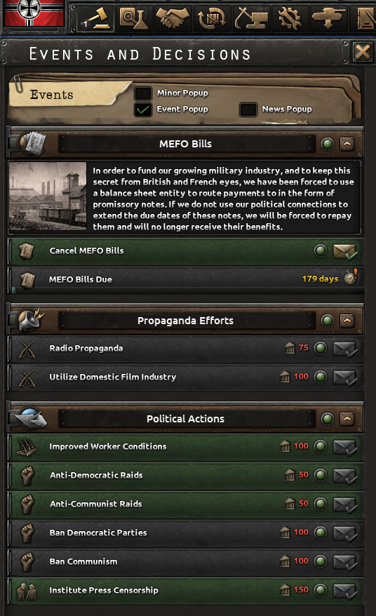 Events and Decisions